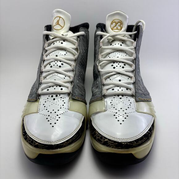 NIKE AIR JORDAN 2008 Retro OG 23 Xx3 White Stealth Shoes Mens Size 11 - Picture 5 of 12
